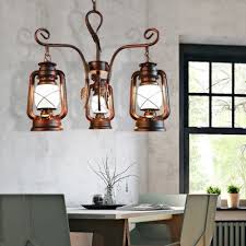 Coastal Lantern Ceiling Chandelier Pendant Iron 3 Light Ceiling Chandelier For Kitchen Dining Takeluckhome Com