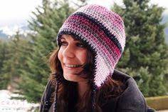 Free Basic Ear Flap Hat Pattern By Craft Chic Live Link Crochet Hats Free Pattern Crochet Hats Crochet