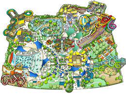 Park Map Theme Park Map Map Art Projects Isometric Art