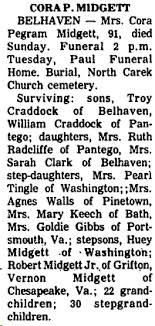 Beaufort Co., NC Obituaries