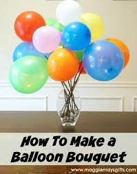 Make A Balloon Bouquet Balloon Bouquet Helium Balloons Decoration Blowing Up Balloons