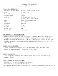 Meski pembuatan resume terlihat mudah, namun ada beberapa langkah yang harus kamu perhatikan untuk menghasilkan selain itu yang paling penting ketika membaca adalah proses memahami. Contoh Curriculum Vitae Riwayat Hidup Bahasa Kurikulum