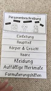 personenbeschreibung flipbook step by step gedachtnisstutze unterrichtsmaterial in den fachern daz daf deutsch video video personenbeschreibung grundschule personenbeschreibung deutsch lernen kinder