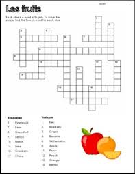 Crossword puzzles can be fun, challenging and educational. French Fruits Crossword Puzzle Mots Croises Francais Sur Les Fruits