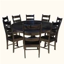 Nottingham Rustic Solid Wood Black Round Dining Room Table Set Round Dining Room Table Round Dining Room Black Round Dining Table