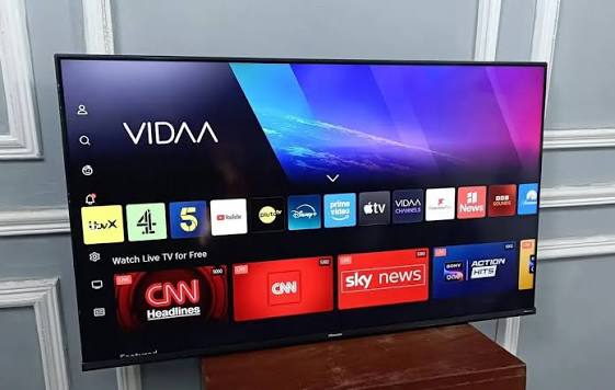 Kenstar 55” Smart TV gives you: ✨ 4K Ultra HD clarity ✨ Frameless design ✨  Dolby Audio + dynamic sound ✨ Works with iOS & Android ✨ VIDAA Smart TV ????  FREE