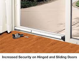 Ideal security offers this white patio door security bar to secure your door against unwanted entry. Home Security Bar Sliding Patio Door