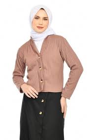 Jual Cardigan Mybamus Mybamus Larry Button Outer Mocca M16574 R97S4