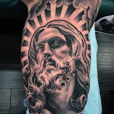 There are different versions of cross tattoos like the image of the cross where jesus christ is at the center and the image of a cross. 60 Jesus Arm Tattoo Designs For Men Religious Ink Ideas
