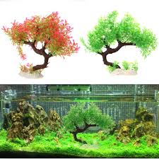 Aquarium Fish Tank Decor Artificial Plants Plastic Grass Ornaments Decorations Grass Decor Fish Tank Decorations Plastic Grass