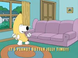 Dancing banana cursor set from the video peanut butter jelly time. Family Guy Peanut Butter Jelly Time On Make A Gif