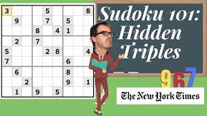 Sudoku 101 Hidden Triples Youtube