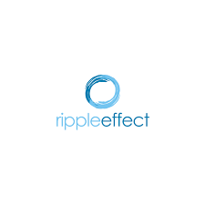 A ripple effect occurs when an initial disturbance to a system propagates outward to disturb an increasingly larger portion of the system, like ripples expanding across the water when an object is dropped into it. Create The Next Logo And Business Card For Ripple Effect Logo Business Card Contest 99designs