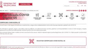 La comunitat valenciana expedirà a partir d'aquest dilluns el certificat covid digital de la unió europea (ue) en les seues tres variants. La Comunitat Valenciana Comienza A Emitir El Certificado Covid Digital De La Union Europea
