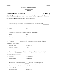 Pendidikan moral tahun 6 unit 3 : Pendidikan Moral Tahun 6