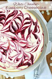 In a bowl, beat the cream cheese until soft and fluffy with an electric mixer, then beat in the egg until thoroughly combined. White Chocolate Raspberry Swirl Cheesecake Let S Dish Recipes
