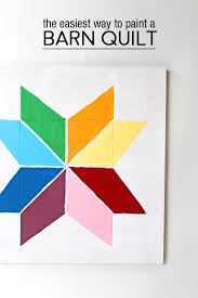 Double check that this is the center by lining up the dots on each side. How To Paint A Barn Quilt Walnuthollowcrafts