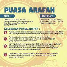 Berpuasa pada hari 'arafah, aku berharap kepada niat puasa hari arafah waktu arafah doa arafah kelebihan. Fadhilat Puasa Hari Arafah 9 My Shop Baby Kids Facebook
