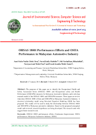 Osha was created by the occupation safety. Pdf Occupational 2013 Oshas 18001 Performance Efforts And Osha Performance In Malaysian Automotive Industry Journal Of Environmental Science Computer Science And Engineering Technology 2 2 217 227 Nurul Fadly Habidin Academia Edu