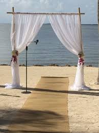 Florida Destination Weddings Private Beach Weddings In Florida Key Largo Lighthouse Beach Beach Wedding Arch Budget Beach Wedding Wedding Decorations On A Budget