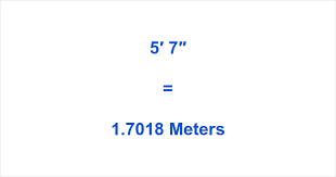 Here's how everything measures up—in terms that are easy to understand (but may boggle your mind just the same). 5 7 To Meters What Is 5 Feet 7 In Meters