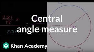 Θ is the central angle of the arc; Finding Central Angle Measure Given Arc Length Circles Geometry Khan Academy Youtube