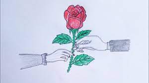 See more ideas about hand holding rose, rose, hand reference. How To Draw Two Hands Holding Rose Easy Drawing For Beginners Youtube