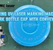 Flying uv laser marking machine mark bottle cap with ...