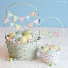 Personalized easter basket ideas for your loved ones. Personalized Easter Basket Pennants Chica And Jo