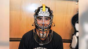 Knights of sliver and gold. Photos Marc Andre Fleury S Steelers Inspired Mask