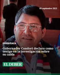 La primera autoridad del departamento de Chuquisaca estuvo más de un mes en  cuidados intensivos tras una caída. La justicia investiga los hechos. Una  mujer es la principal imputada por el accidente #