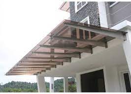 Polycarbonate eco roofing, polycarbonate corrugated sheet, polycarbonate emboss sheet. Glass Awning Malaysia