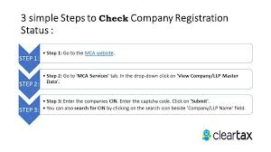 Where can i register a company name for free? Steps To Check Company Registration Status On Mca Company Registered In India