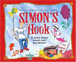 It contains a picture with simon's cat and his friends in open air. Simon S Hook A Story About Teases And Put Downs Burnett Karen Gedig Barrows Laurie 9780966853018 Amazon Com Books