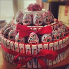 Kinder Chocolate Joy Kinder Bar Kinder Surprise Egg Cake Tower Candy Gift Idea Basket Box Valentines Day Birthday Weddi Kinder Chocolate Candy Gifts Cake Tower