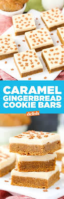 Caramel Gingerbread Cookie Bars Recipe Gingerbread Cookie Bars Delicious Desserts Christmas Baking