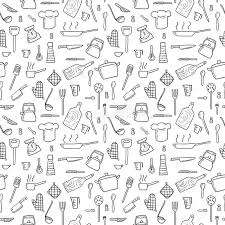 See kitchen background stock video clips. Kitchen Utensils Background Stock Vector Illustration Of Spoon Scribble 119074859