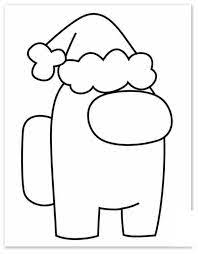 Among us coloring pages are simple coloring sheets for kids of all ages. Christmas Among Us Character Coloring Pages Among Us Coloring Pages Coloring Pages For Kids And Adults