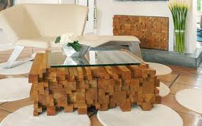 Rated 4.5 out of 5 stars. Unusual Glass Top Coffee Table Design In Eco Style