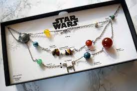 Star Wars Galactic Necklace From Thinkgeek Star Wars Jewelry Star Wars Necklace Star Wars Accessories