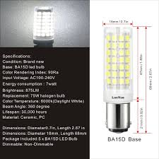 Maybe you would like to learn more about one of these? Ba15d Led Light Bulb 120v 6w 60w Equivalent Daylight White Ba15d Double Contact Bayonet Base 60w 75w Halogen Bulb Replacement For Sewi Light Bulb Led Bulb Bulb