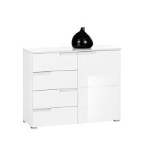 Tv lowboard rock in weiss hochglanz und stone design grau fernsehtisch breite 200 cm. Kommode Spice Weiss Hochglanz Ca 100 X 80 X 40 Cm Mobel Boss
