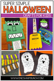 Halloween crafts for pre k. Simple Halloween Crafts For Kids One Sharp Bunch