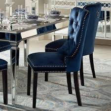 Euphoria Tufted Blue Velvet Dining Chair 1p330 Lamps Plus Velvet Dining Chairs Dining Chairs Dining Room Remodel