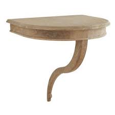 Large Scale Floating Bracket Side Table Wall Mounted Small Table Wisteria Floating Table Wood Brackets Living Room Side Table