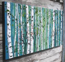 White Birch Trees For Sale Near Me Abstract Painting Panoramic Birch Tree Painting White Birch Etsy In 2020 Tree Painting Birch Tree Painting Abstract Painting