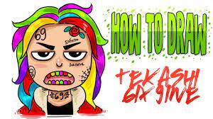 This is a cartoon drawing tip that applies to pretty much every art style, not just cartoon. How To Draw Tekashi 6ix9ine Step By Step Youtube