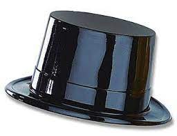 Plastic Top Hat Top Hat Black Plastic Top Hat Black Top Hat Magic Birthday Party Putting On The Ritz Fiesta Party Supplies