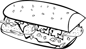 Then click with your mouse or tip with your finger on the area that. Online Coloring Pages Coloring Page Sandwich With Sausage The Food Coloring Download And Print Free