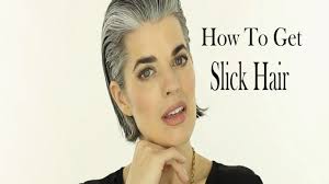 Women can cut their hair short for numerous reasons as well. How To Slick Back A Short Bob Haircut Gray Hair Nikol Johnson Youtube